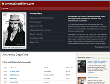 Tablet Screenshot of johnnydeppfilme.com